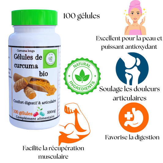Curcuma bio 100 gélules