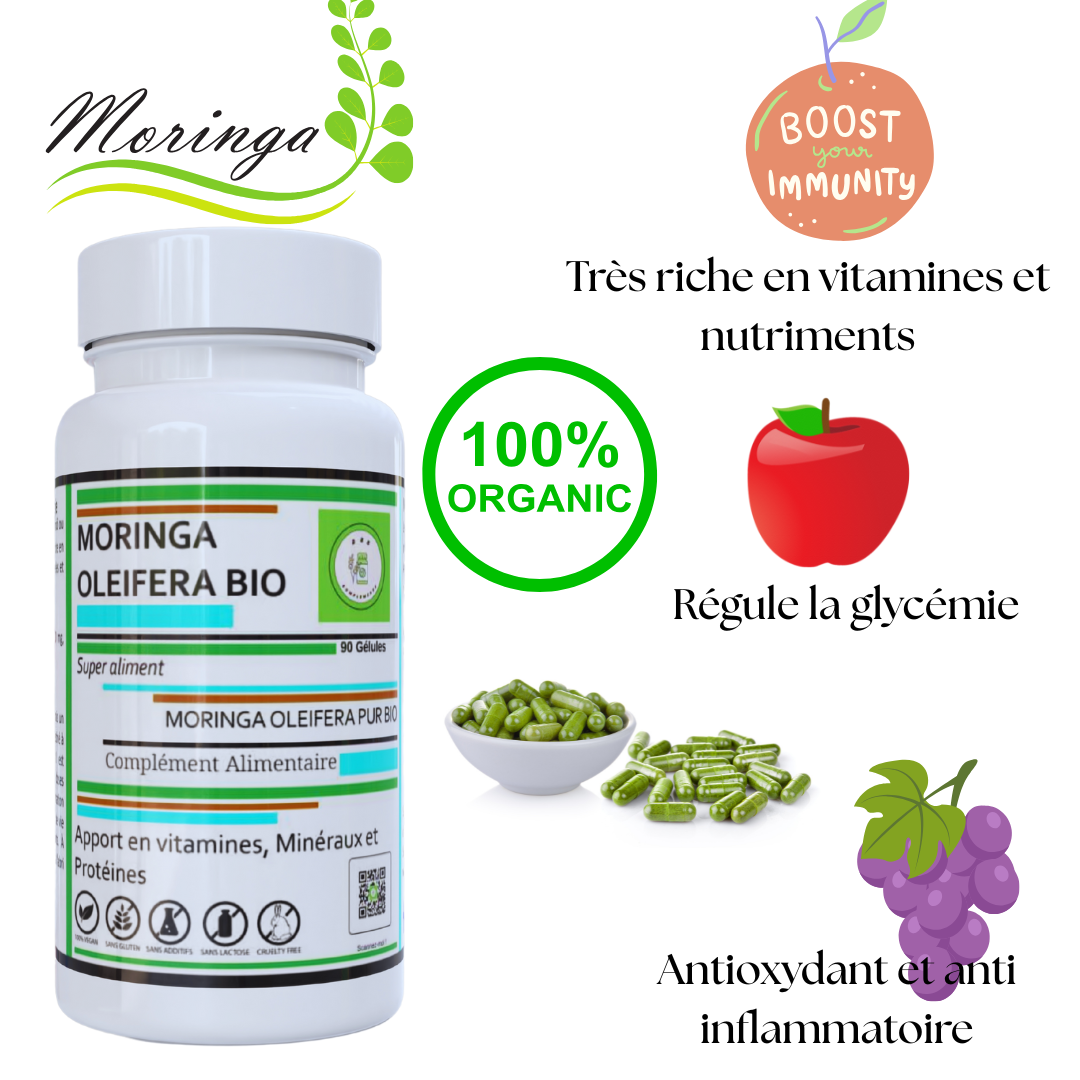 Moringa Oleifera 90 gélules